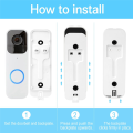 Backplate Replacement for Blink Video Doorbell, Back Plate Part with Mount Replacement Accessories (White-2 Pack). 