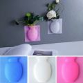 Limited Offer Flower Pots Magic Plant Vases Container Silicone Sticky Vase Stick On The Wall Flower For Home Offices Decorations 3 Pack. 
