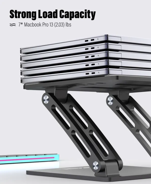 ZAW%20Dual%20Shaft%20Laptop%20Stand%20for%20Desk%20Acrylic,%206MM%20Adjustable%20Desk/Table%20Laptop%20Stand,%20Foldable%20Ergonomic%20Gaming%20Laptop%20Stand%20With%20Anti%20Slip%20Rubbers,%20Compatible%20with%20All%20Laptops%2010-17.3''%20-%20Image%207