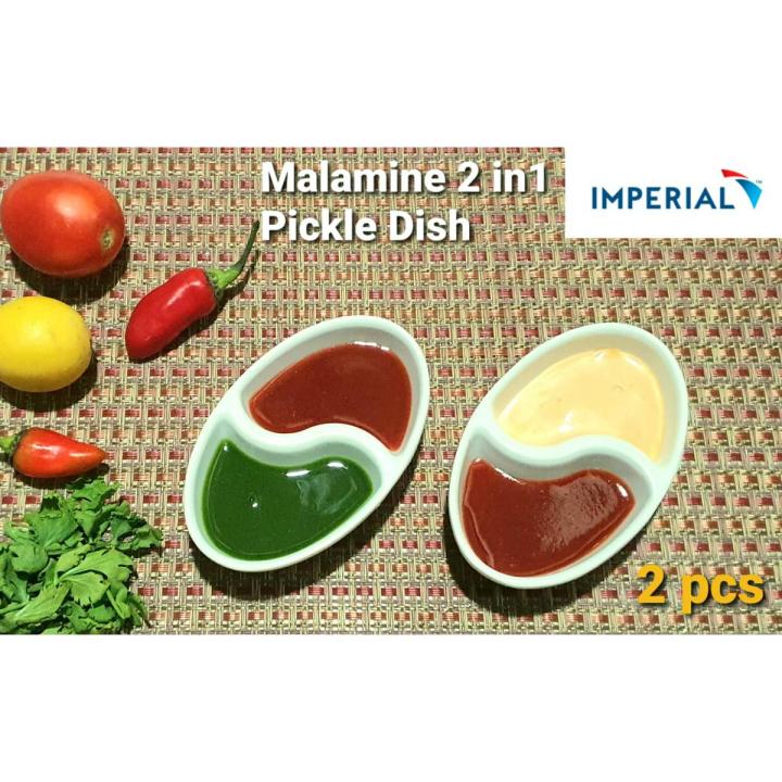 White commercial small dishes melamine flavor disc evacuation disc saga sauce sauce saucer dish dish plastic tableware Pack Of 2 Pcs