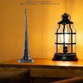 Burj Khalifa Metal Tower Model For Home & Office Decoration - Antique Golden Statue Sculpture (12cm) Collectible Monument Decorative Showpiece. 