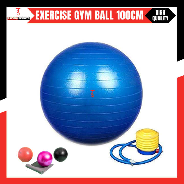 100CM Anti-Burst Exercise Gym Ball with Air Pump Perfect for core workouts, yoga, and stability training—durable, non-slip, and easy to inflate