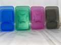 7 piece Bowl Set Best Quality Transparent Square Shaped Plastic Mini Box With Lid with different sizes and shapes for (7 in 1). 