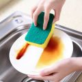 【FUN LIVE】 Dishwashing Double-Sided Sponge Cleaning Square Strong Absorbent Sponge Scouring Pad Suitable For Kitchen Bathroom Bathtub Tile Car Washing. 