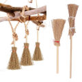 Mini Witch Broom, Widely Applicable Halloween Straw Craft for Role Plays. 