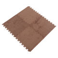 10Pcs Plush Foam Floor Mat Soft Thick Split Joint Interlocking Plush Foam Rug for Children Room Floor. 