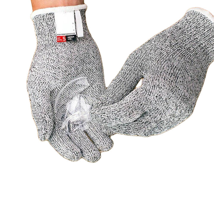 Outdoor Camping Climbing Gloves Safety Anti-cut Gloves Resistant Stainless Steel Wire Metal Mesh Cut-Resistant Safety Gloves