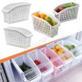 Kitchen Refrigerator Organizer, Fridge and Freezer Storage Tray Basket Multicolour. 