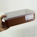 2 Pcs Storage Basket with Transparent Lid. 