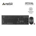 A4Tech 3000NS - NEW ARRIVAL - 2.4G Wireless Keyboard Mouse Combo Set - Silent Clicks Mouse - For PC/Laptop. 