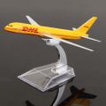 Airplane Model 16 cm DHL Express Delivery Airplanes Boeing 757 Aircraft Model 1:400 Diecast Metal Plane Toy. 