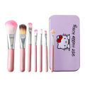 Cute Hello Kitty 7 Makeup Foundation Powder Eye shadow Brushes Set. 