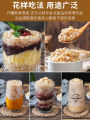 Tea Yan Gongju canned oatmeal without boiling open can ready-to-eat nutritious breakfast milk tea shop raw materials 900g can. 