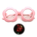 Flower shaped Diffraction Refraction Glasses-3D Rave Grating Special Effect Eyewear Rainbow For Christmas light shows. 