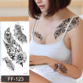 henna tattoo mandala lotus flowers jewery arabic indian egyptian tattoo sleeve hand finger breast tatoo black waterproof. 
