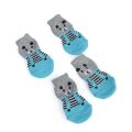 Dog Winter Shoes Anti-Slip Knit Socks Small Pet Cat Shoes Thick Warm Paw Protector Dog Socks. 