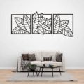 3D wooden 3 Piece Long Leaf Panels | Wall Hanging wooden Art | Wall art I Wall art for room decoration I Wall art for room I Leaves wooden wall art I Wall art for bedroom I Wall art frame I Wall arts. 