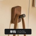 Superman Ruoias Self-adhesive Solid Wooden Hook Walnut Key Decorative Towel Holder Hook Door Hanger Wall Coat Rack Kitchen Bathroom Organizer. 