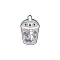 Bubble Tea Enamel Pin Cat Sloth Little Horse Brooch Bag Clothes Lapel Pin Badge Cartoon Animal Jewelry Gift for Kid Friend. 