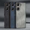 Vantime for vivo Y03 / Y03t / Y18 / Y18s / Y28s 4G 5G Case PU Leather Slim Matte Hard Back Cover. 