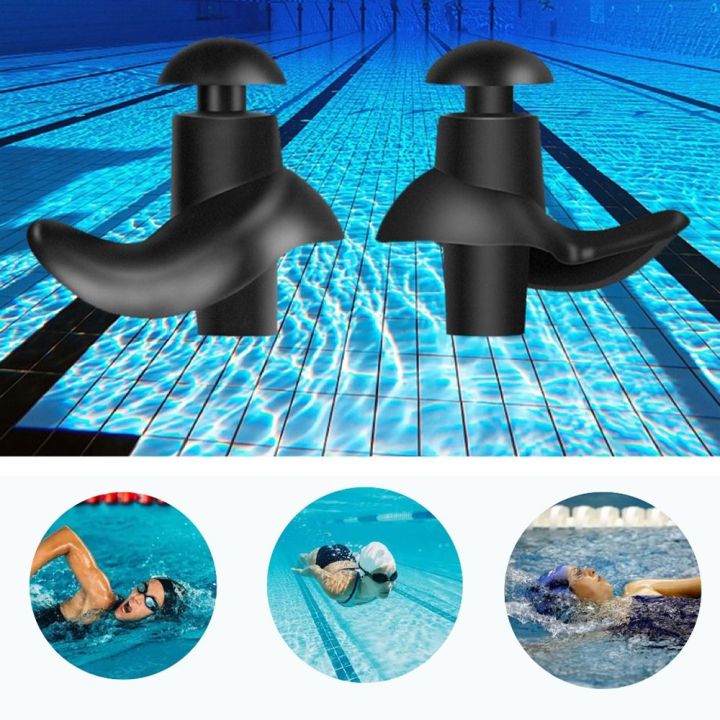 4 Pairs Adult Reusable Silicone Spiral Surfing Snorkeling Silicone Ear Plugs Diving Earplugs Swimming Ear Plugs Ear Protection