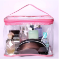 Cosmetic Bag Transparent Cosmetic Bag Women Zipper Clear Makeup Bags Beauty Case Make Up Organizer Storage Pink - 1Pc. 