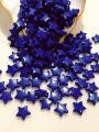 Acrylic 10mm Blue Star Marble Beads for DIY Crafts - Pack of 40gms - Ideal for DIY, Crafting, Jewelry Making, Jewelry, and Dress Accessories.. 