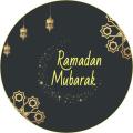 100 Pcs Ramadan Mubarak Decoration Paper Sticker Labels. 