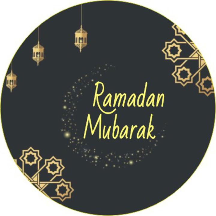100 Pcs Ramadan Mubarak Decoration Paper Sticker Labels