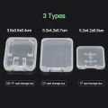 Plastic Organizer Case Clear Card Container Memory Card Case SD Card Case Small Storage Box SD Memory Card Case. 