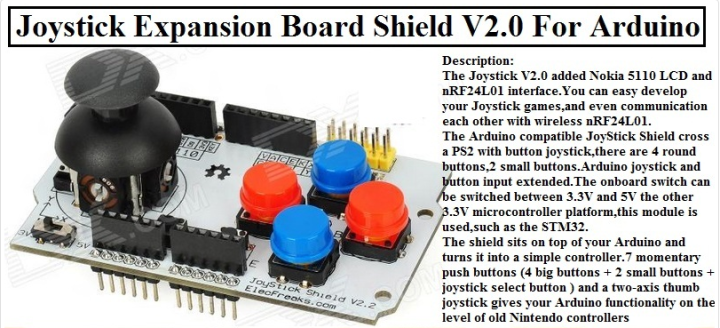 Joysticks Expansion Board Joystick V2.0 For Arduino