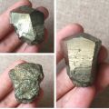 Natural Pyrite Chalcopyrite Mineral Crystal Gold Gemstone. 