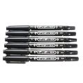 5Pcs Fine Dual Heads Marking Pen Marker Waterproofink Thin Nib Black Liner Art Pen Drawing Stationery Office Supplies Marker. 