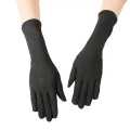 Long Black Women Hand Gloves - Premium Soft Fabric - Ideal for Hijabis, Abaya Wear, and Modest Fashion - UV Protection & Comfort. 