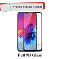 Infinix Smart 4 Complete Black 9D/5D/6D/10D/11D Edge to Edge(Full Glue) Tempered Glass Screen Protector Premium Quality Full Glass For Smart4 Infinix X653C. 