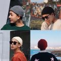 【Innovative】 UniMen Women Beanie Hat Winter Warm Ribbed Popular Korean Hip-Hop Wool Hat.
