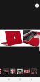 12 x 12 inches Red Sticker 3D Carbon Fiber 1 feet paper for laptops Mobiles Cars and bikes Red sticker paper mobile. 