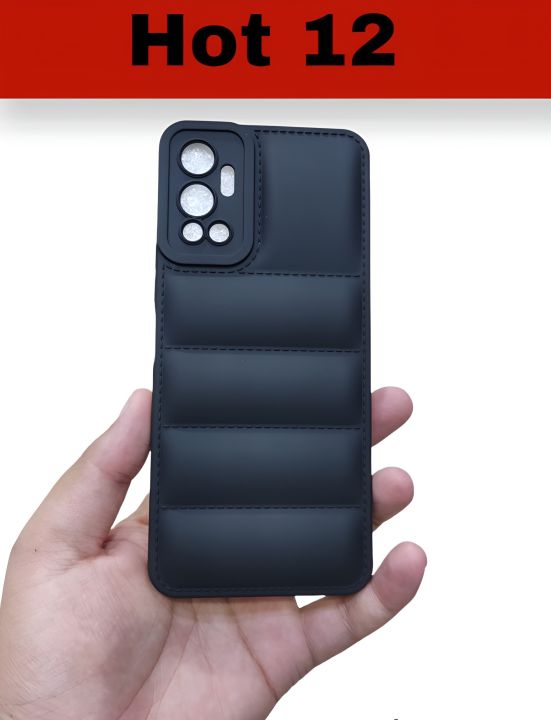 Infinix Hot 12 ( Hot 12 ) Lavish Soft Fabric Double Color Premium Design Leather Case