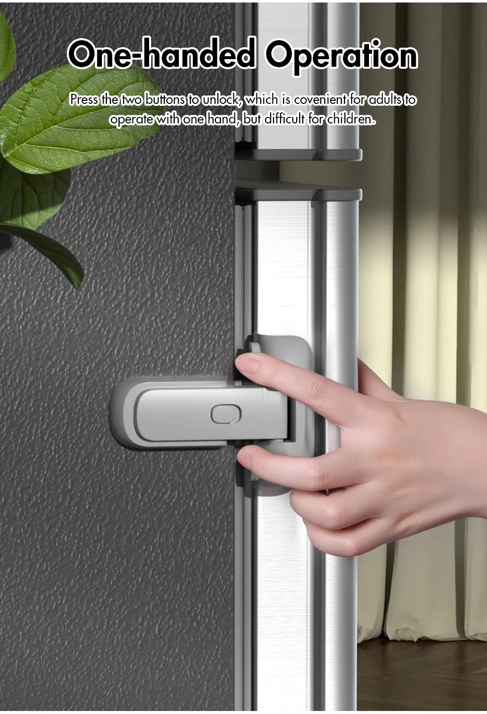 Kiddie Guard Child Safety Refrigerator Lock Door Fridge Lock