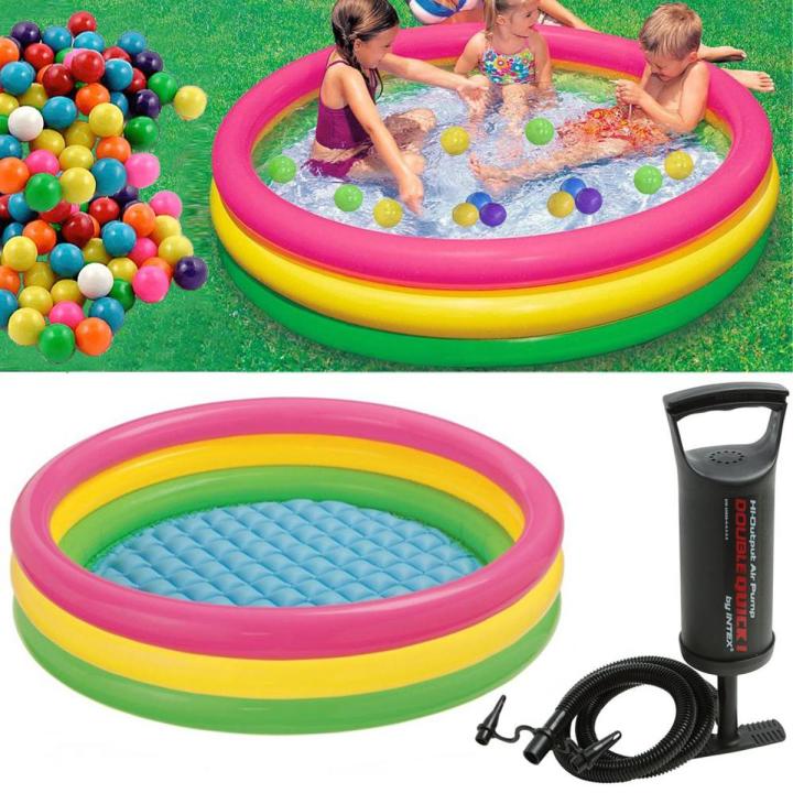 5 Feet Big Swimming Pool With 50 Balls and Air Pump