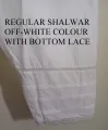 REGULAR SHALWAR FOR GIRLS LADIES WOMEN -OFF WHITE COLOR-LADIES BOTTOMS -LADIES CLOTHING-ASIAN CLOTHING-OFF WHITE. 