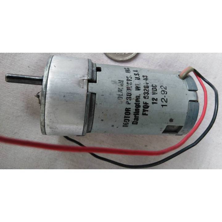 Motor Permanent Magnet Gear Motor Colman USA 12 volt DC (USED)