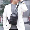 Men's Shoulder Bag Waterproof Oxford Cross Body Chest Bags Double Layer Zipper Bag High-Capacity Messenger Bag Male Waist Fanny Pack Bag Travel Phone Pouch Fashion Chest Bag. 