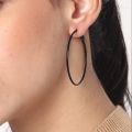 Pairs of 6 Multicolor Round Hoop Earrings For Women and Girls. 