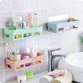 Plastic Inter Design Bathroom Kitchen Organize Shelf Rack Shower Corner with Wall Mounted Suction Cup. 