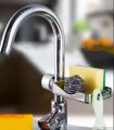Soap Dish Holder Adjustable Shower Rod Rail Slide Bathroom Gadget. 