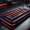 Metallic Gaming Keyboard RGB with Mechanical Feeling And Free RGB Lighting Wired Waterproof Keyboard for Gaming. 