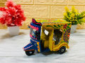 Truck Art Miniature Rickshaw Model | Handcrafted Souvenir. 