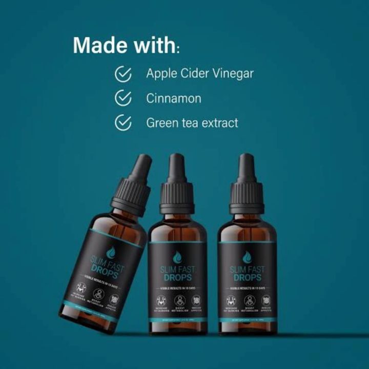 Slim Fast Drops 30ml – Natural Weight Loss Supplement for Fat Burning, Appetite Control & Healthy Body Support