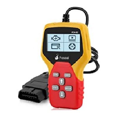 Foseal Wired OBD2 Scanner,Plug and Play OBDII Code Reader, Car Diagnostic Tool for OBDII Protocol Cars Since 1996 Orange